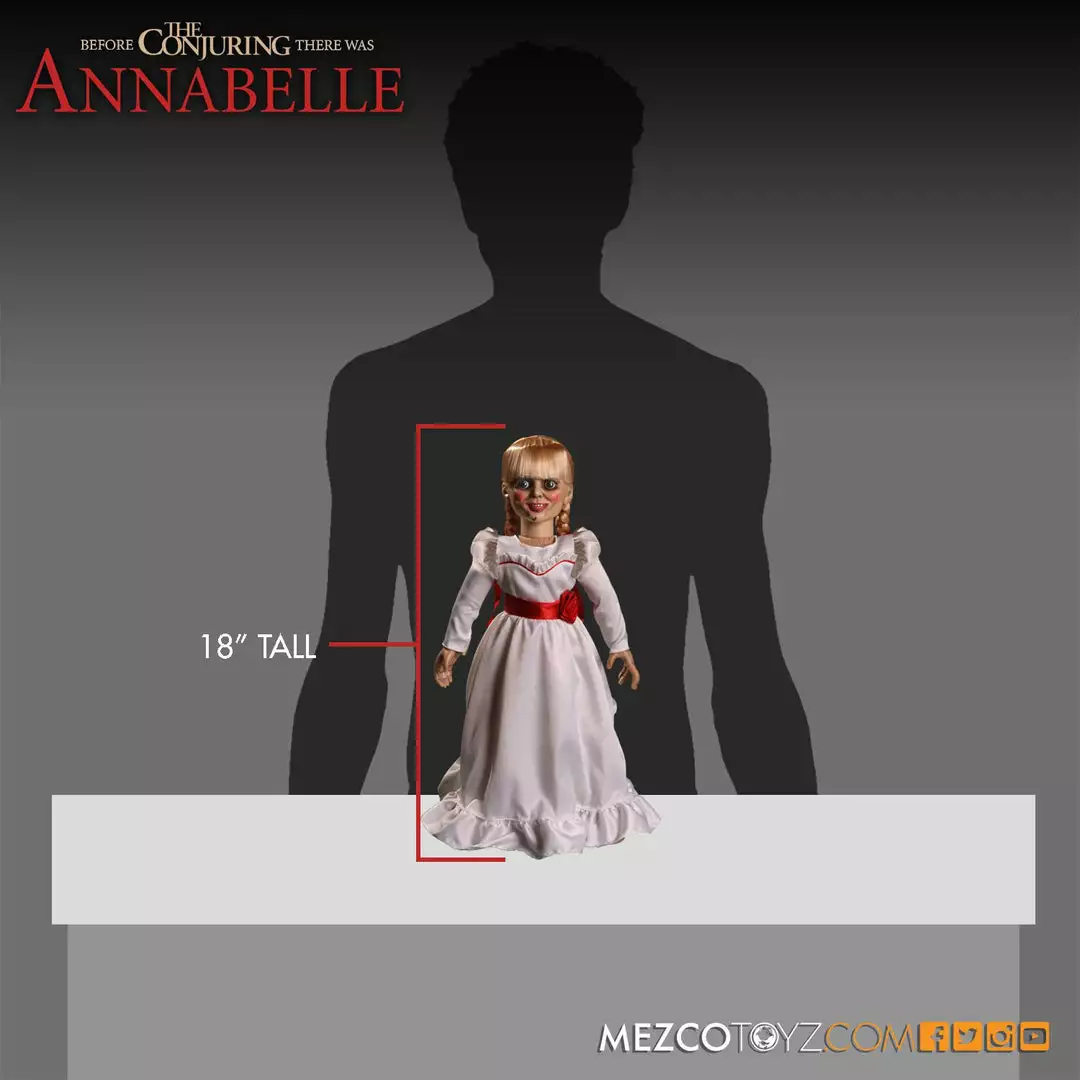Halloween Mezco Annabelle The Conjuring Doll MDS Roto Plush 6 Halloween Mezco Annabelle The Conjuring Doll MDS Roto Plush