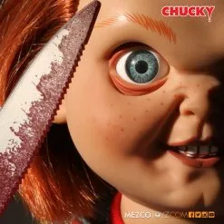 Halloween Mezco Toyz Sneering Chucky 15" Mega Good Guy Action Figure With Sound 16 Halloween Mezco Toyz Sneering Chucky 15