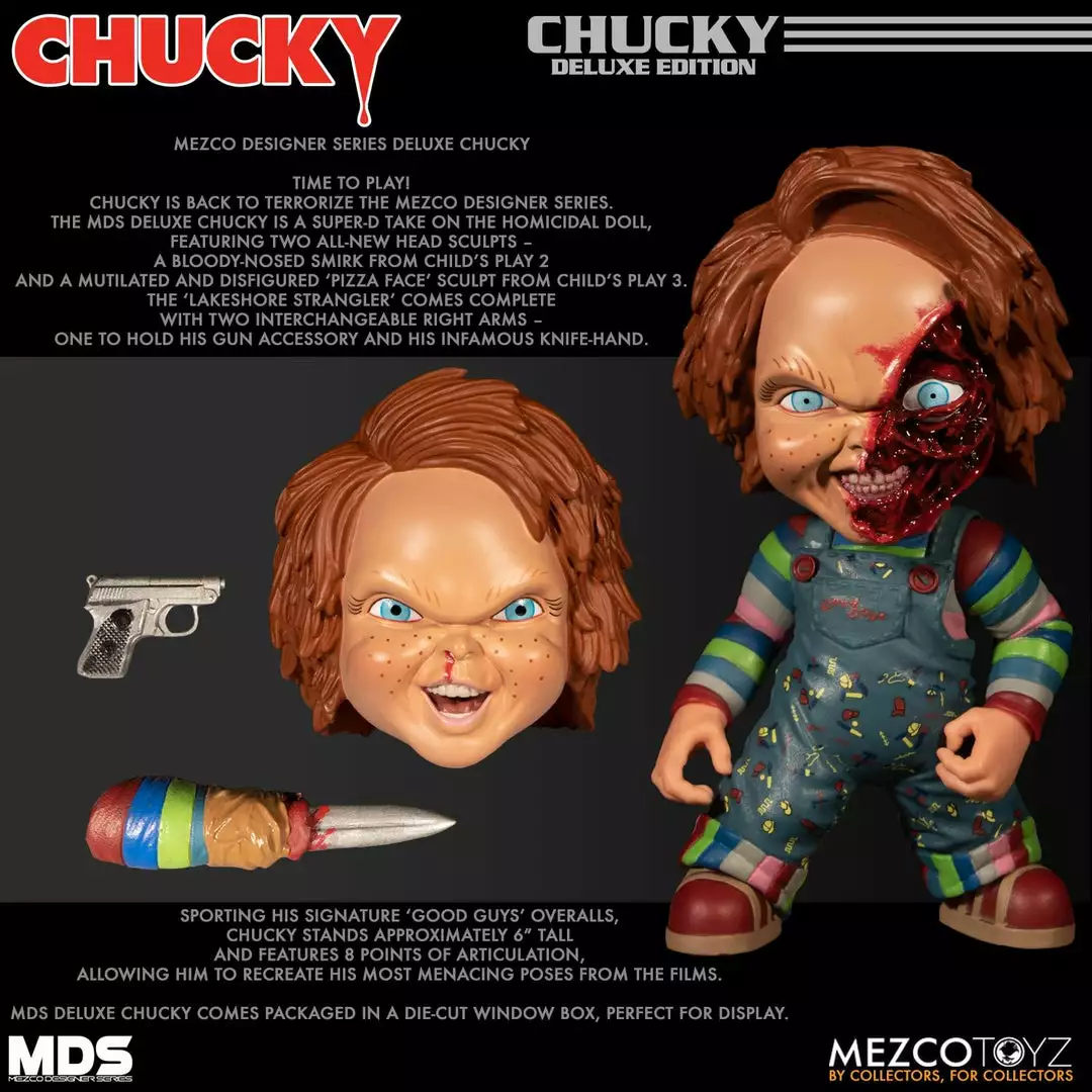 Mezco Chucky Designer Series Deluxe MDS Childs Play Action Figure Halloween 14 Mezco Chucky Designer Series Deluxe MDS Childs Play Action Figure Halloween