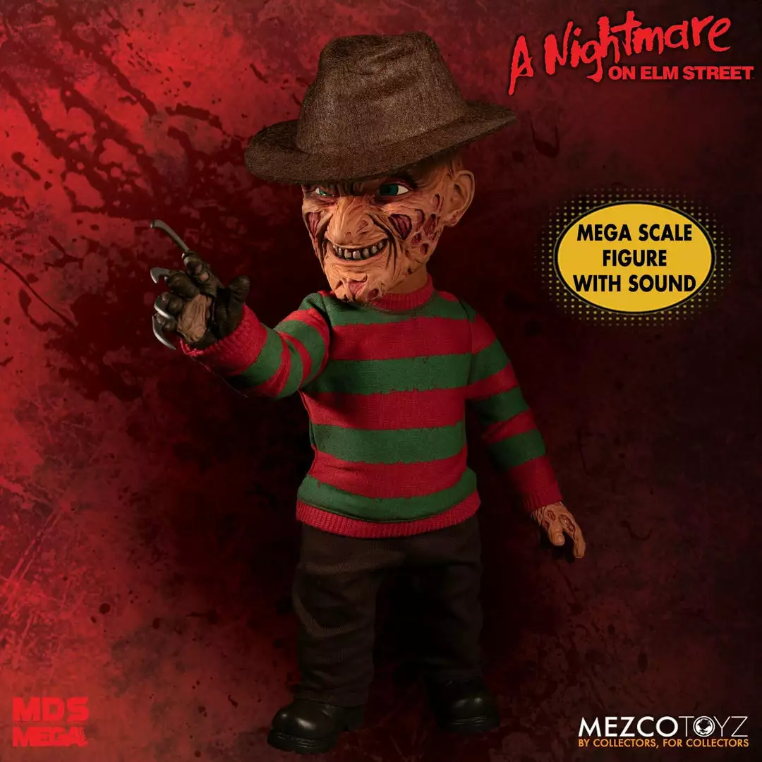 Mezco Freddy Krueger A Nightmare On Elm Street: 15" Mega Scale Talking Figure 7 Mezco Freddy Krueger A Nightmare On Elm Street: 15" Mega Scale Talking Figure