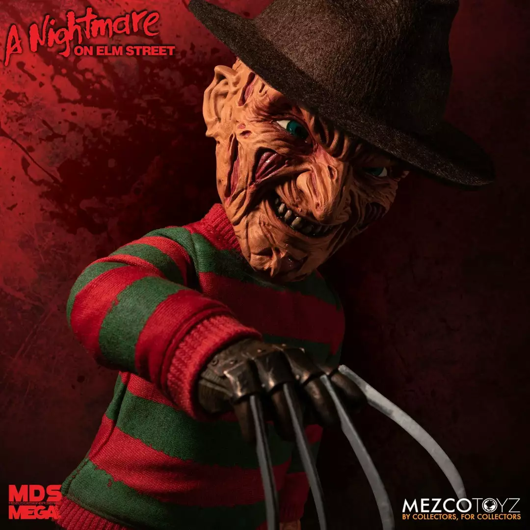 Mezco Freddy Krueger A Nightmare On Elm Street: 15" Mega Scale Talking Figure 8 Mezco Freddy Krueger A Nightmare On Elm Street: 15" Mega Scale Talking Figure