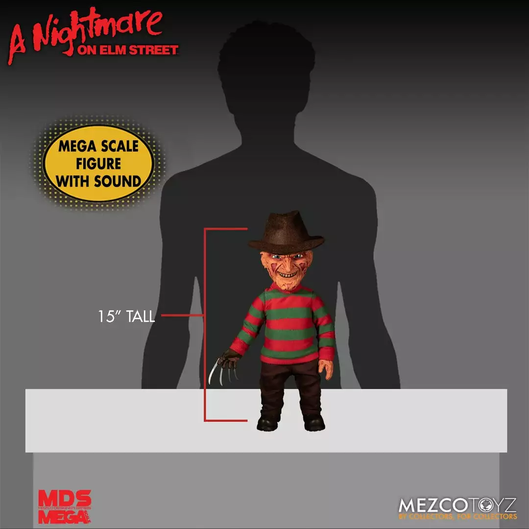 Mezco Freddy Krueger A Nightmare On Elm Street: 15" Mega Scale Talking Figure 9 Mezco Freddy Krueger A Nightmare On Elm Street: 15" Mega Scale Talking Figure
