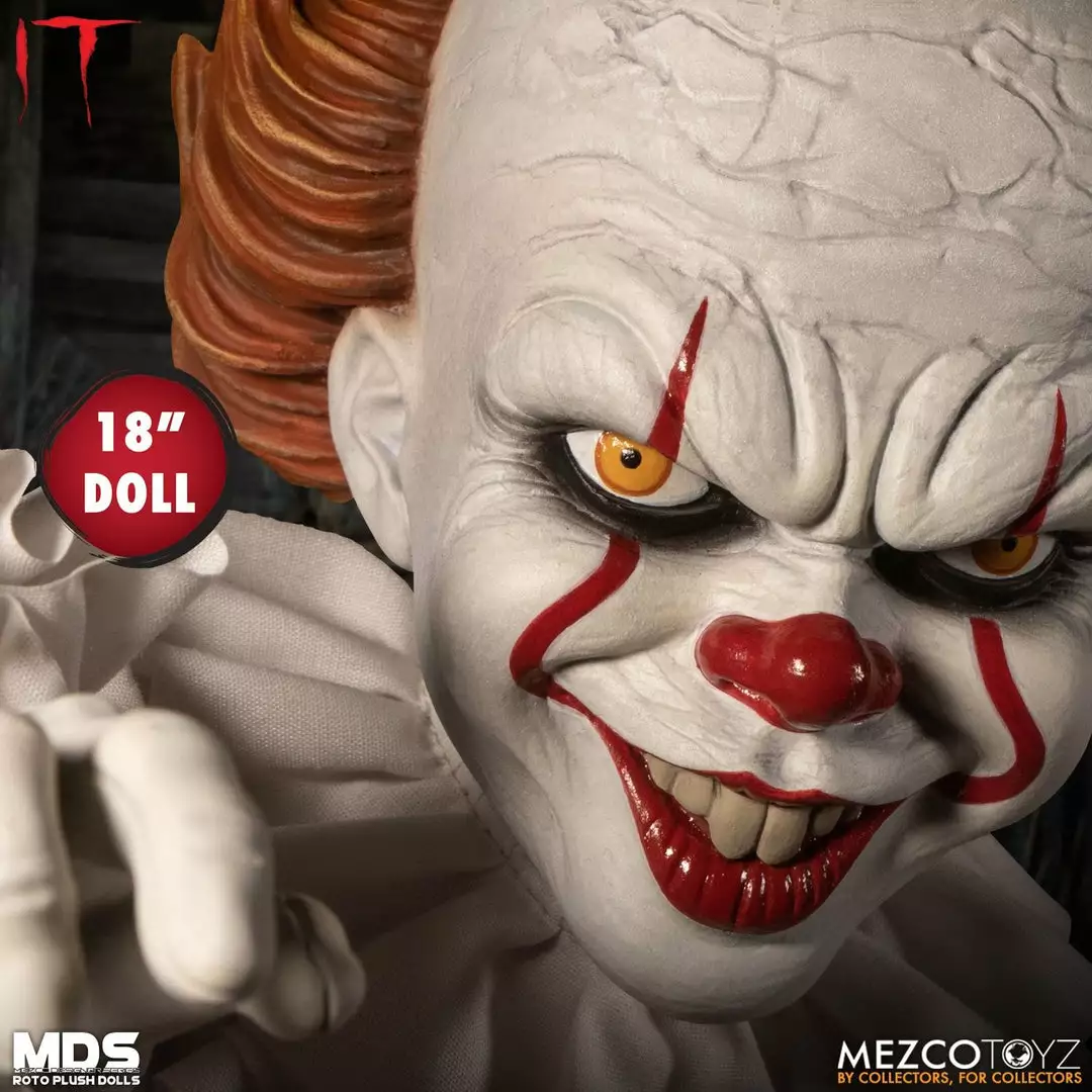 Mezco IT Pennywise Roto Plush Designer Series Figure MDS Doll Halloween 6 Mezco IT Pennywise Roto Plush Designer Series Figure MDS Doll Halloween