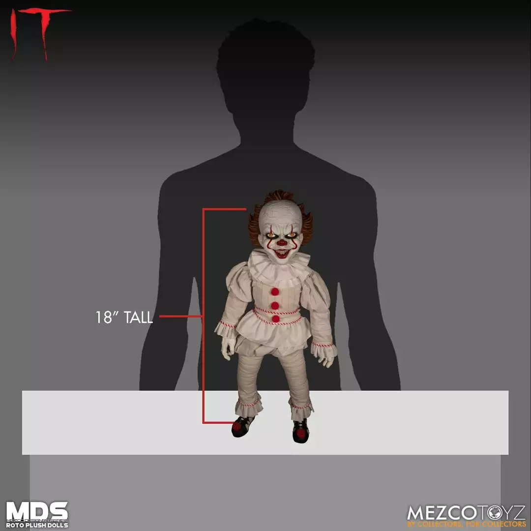 Mezco IT Pennywise Roto Plush Designer Series Figure MDS Doll Halloween 10 Mezco IT Pennywise Roto Plush Designer Series Figure MDS Doll Halloween