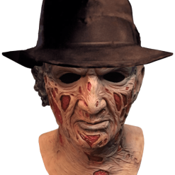 Trick Or Treat Studios Halloween A NIGHTMARE ON ELM STREET - DELUXE FREDDY KRUEGER MASK WITH FEDORA HAT