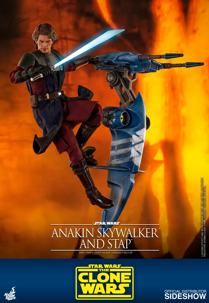 Hot Toys Hot Toys Limited Anakin Skywalker And STAP Sixth Scale Figure Set 7 Hot Toys Hot Toys Limited Anakin Skywalker And STAP Sixth Scale Figure Set