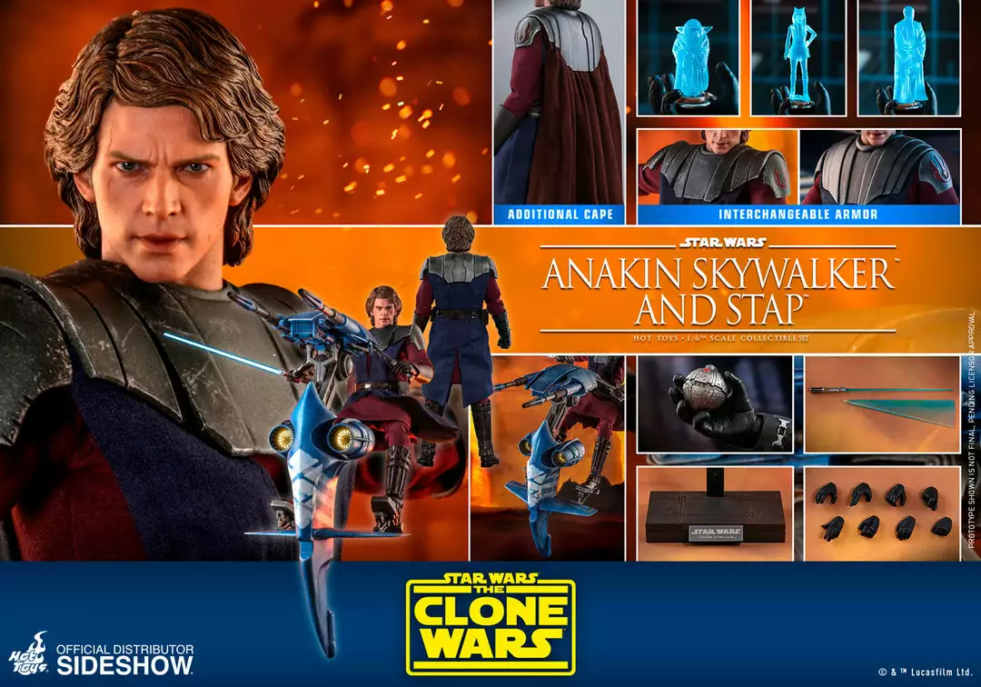 Hot Toys Hot Toys Limited Anakin Skywalker And STAP Sixth Scale Figure Set 11 Hot Toys Hot Toys Limited Anakin Skywalker And STAP Sixth Scale Figure Set