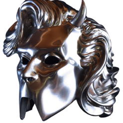 Trick Or Treat Studios Ghost Nameless Ghouls Chrome Ghoulette Mask Halloween
