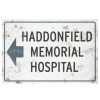 Trick Or Treat Studios Halloween II Micheal Myers Haddonfield Memorial Hospital Aluminum Sign