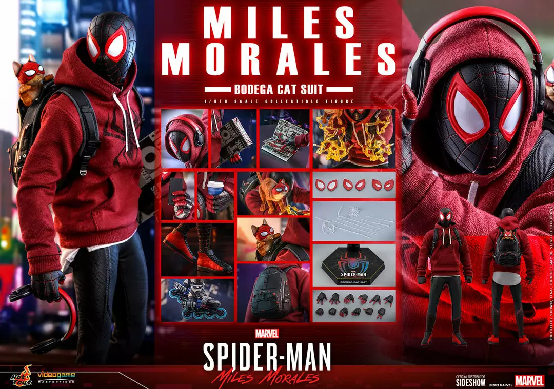 Hot Toys Miles Morales Spider-Man Bodega Cat Suit 1/6 Scale Figure Hot Toys Limited 10 Hot Toys Miles Morales Spider-Man Bodega Cat Suit 1/6 Scale Figure Hot Toys Limited