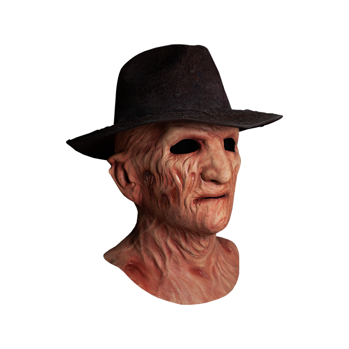 Trick Or Treat Studios A NIGHTMARE ON ELM STREET 2: FREDDY'S REVENGE - DELUXE FREDDY KRUEGER MASK WITH FEDORA HAT Halloween 4 Trick Or Treat Studios A NIGHTMARE ON ELM STREET 2: FREDDY'S REVENGE - DELUXE FREDDY KRUEGER MASK WITH FEDORA HAT Halloween