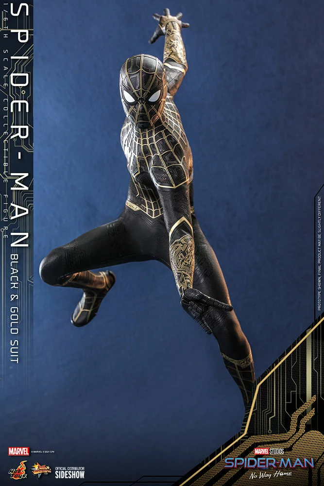 Hot Toys Hot Toys Limited Spider-Man - No Way Home (Black & Gold Suit) Sixth Scale Figure 3 Hot Toys Hot Toys Limited Spider-Man - No Way Home (Black & Gold Suit) Sixth Scale Figure