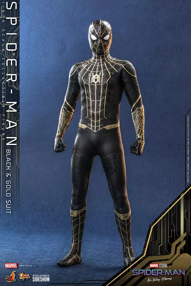 Hot Toys Hot Toys Limited Spider-Man - No Way Home (Black & Gold Suit) Sixth Scale Figure 5 Hot Toys Hot Toys Limited Spider-Man - No Way Home (Black & Gold Suit) Sixth Scale Figure