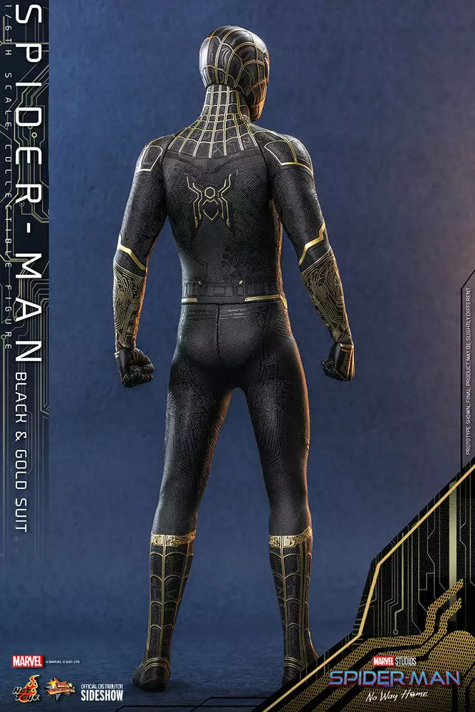 Hot Toys Hot Toys Limited Spider-Man - No Way Home (Black & Gold Suit) Sixth Scale Figure 11 Hot Toys Hot Toys Limited Spider-Man - No Way Home (Black & Gold Suit) Sixth Scale Figure