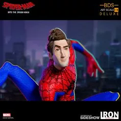 Iron Studios Marvel Into The Spider-verse Spider-Man Peter B Parker 1/10th Scale Statue
