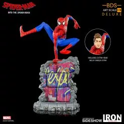 Iron Studios Marvel Into The Spider-verse Spider-Man Peter B Parker 1/10th Scale Statue
