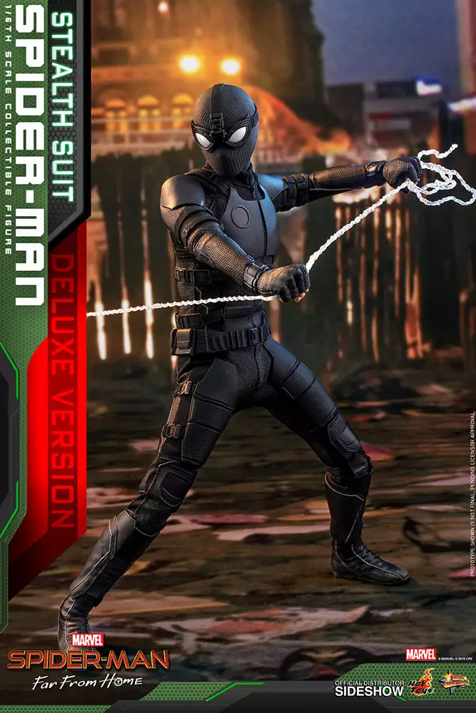 Hot Toys Hot Toys Limited Spider-Man: Far From Home (Stealth Suit) DELUXE Version Marvel Sixth Scale Figure 4 Hot Toys Hot Toys Limited Spider-Man: Far From Home (Stealth Suit) DELUXE Version Marvel Sixth Scale Figure